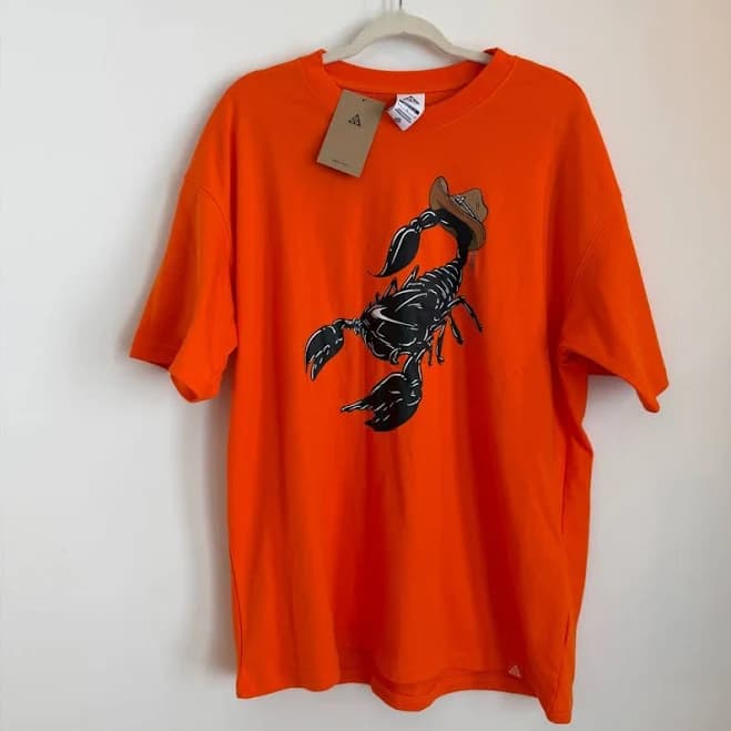 Nike Shirts | Nike Acg -Orange Scorpio Graphic T-Shirt | Color: Orange | Size: L | Alexxxaxo9's Closet