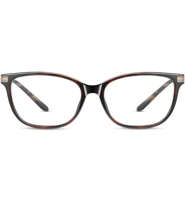 Aurelia Cat-Eye Rectangle Glasses – Petite Fit for Women | Black, Translucent & Tortoise, Tortoise