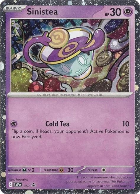 Pokemon Scarlet & Violet Sinistea Promo Single Card