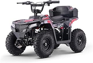 Droyd Animal Kids ATV for Ages 6+, 143 lb Capacity, 36V Electric 4 Wheeler with 500W Brushless Motor, LFP Battery, Dual Speed 10-15 MPH, Dual Suspension Disc Brake Quad Bike with Storage Case