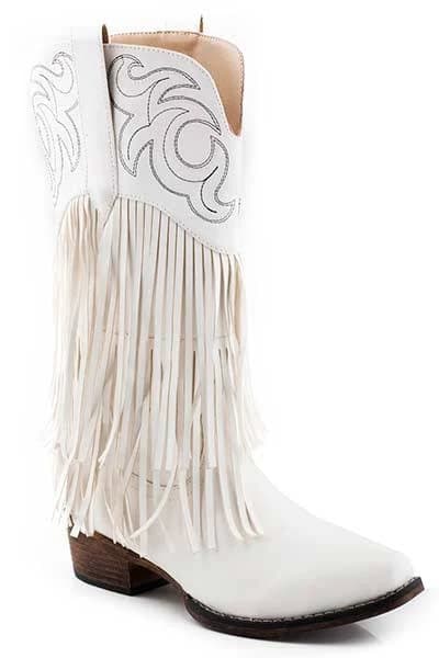 Roper Women's Rickrack Fringe Western Boots