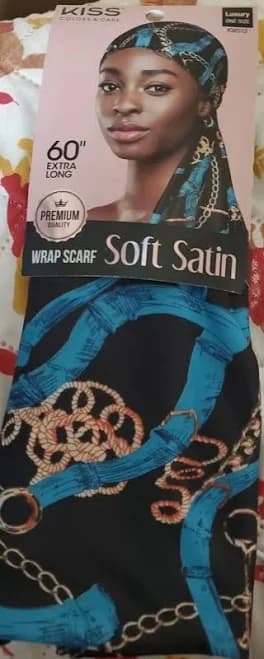 KISS Colors & Care Women's Luxe Satin Wrap Scarf