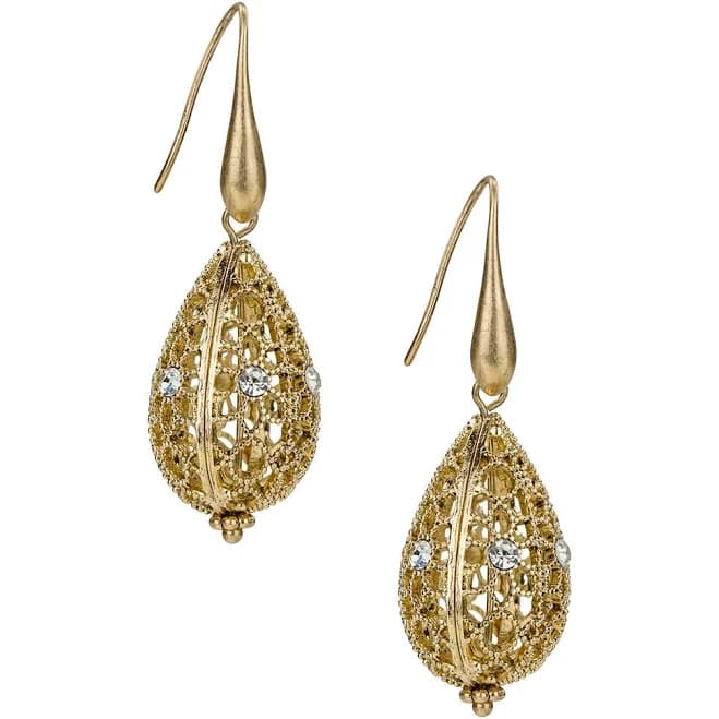 Patricia Nash Teardrop Filigree Earrings