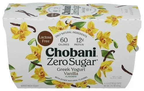 Chobani Zero Sugar Vanilla Yogurt