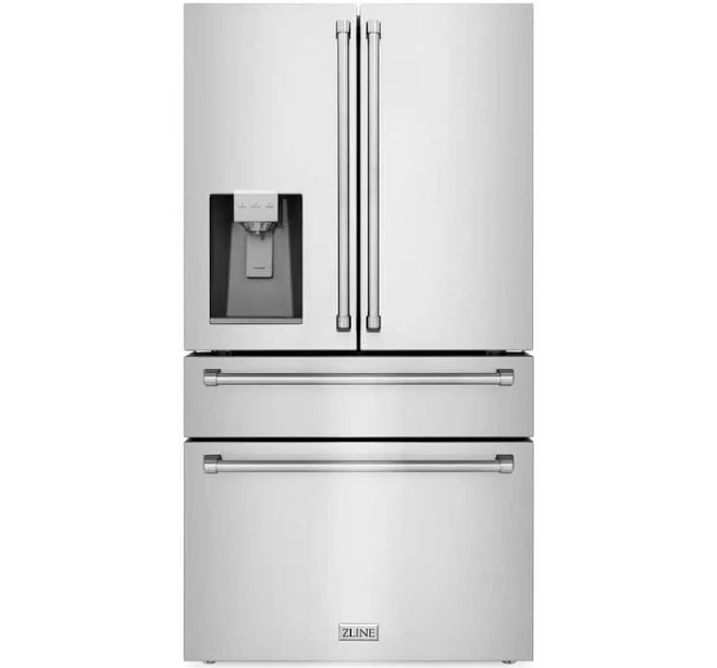 ZLINE 36" 21.6 Cu. Ft. Freestanding French Door Refrigerator RFM-W-36