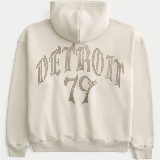 Hollister Men's Detroit 79 Graphic Hoodie