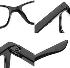 Amazon.com: Suertree 3 Pack Lightweight Reading Glasses with Spring Hinge, Anti UV Ray Eyeglasses for Men Women, Computer Reading Eyewear, Eye Protection, Reader Aid, Black, 3.5X : Health & Household