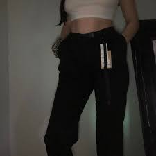 GRAMICCI rare black straight leg buckle cargo pants... | Depop