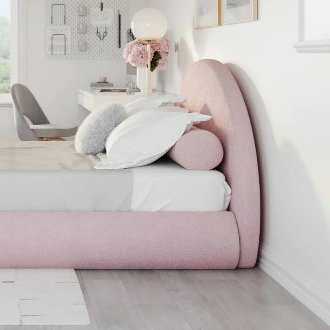 softframe designs Luna Headboard l Crescent Shape SoftFrame Cloud Bed Frame / Platform Bed Frame / Marshmallow Bed / Soft Bed Frame