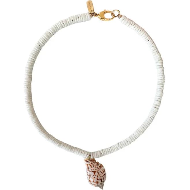 Shell Pendant Beaded Necklace