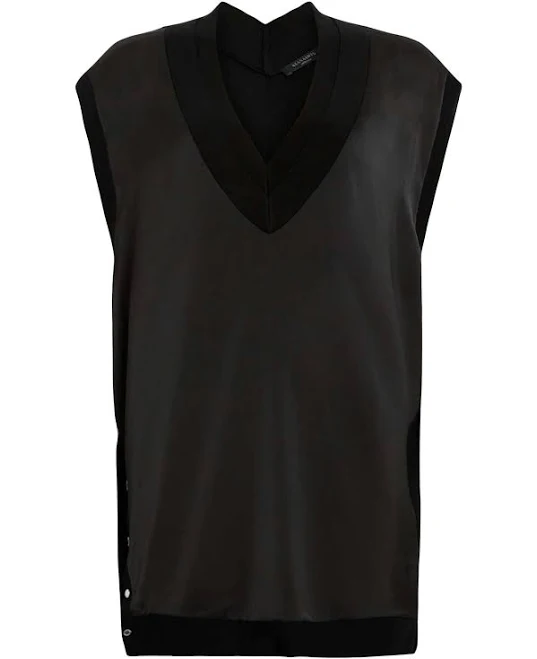 Allsaints Women's Stud-Embellished Wool Tank Top