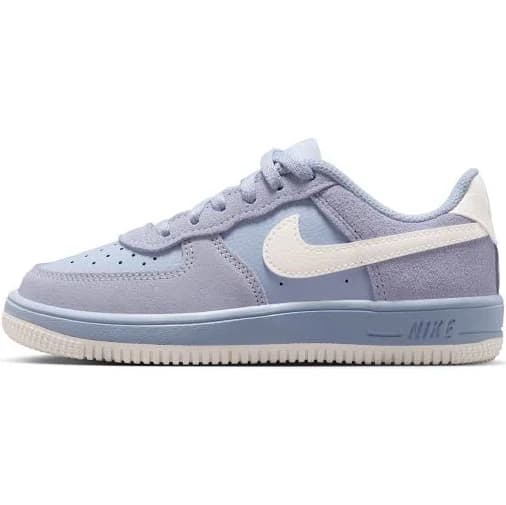 Force 1 Low LV8 2 EasyOn Little Kids' Shoes (FN0410-001, Black/Light Armory Blue/Playful Pink) Size 8