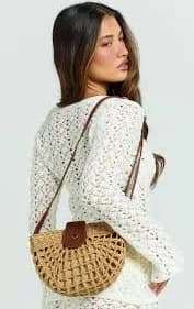 Calista Straw Shoulder Bag