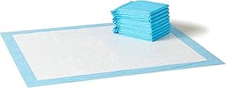 Amazon Basics Puppy Pads, Heavy Duty with 5-Layer Leak-Proof Design, Quick-Dry Surface, Built-In Attractant Potty Pads for Dogs, X-Large, 34 x 28 in., 10-Count