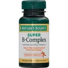 Nature's Bounty Vitamin B-Complex, Super, Coated Tablets