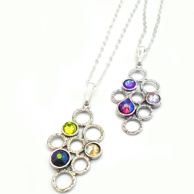 Sterling Silver Crystal Pendant Necklace