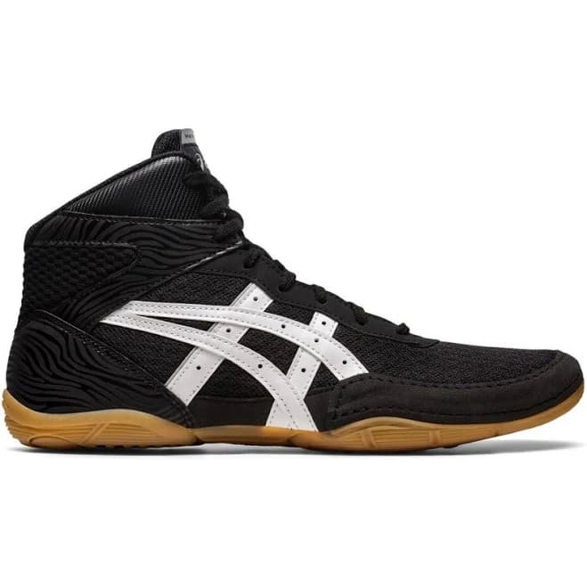 ASICS Men's Matflex 7 Wrestling Shoes Black/White - Wrestling Footwear at Academy Sports