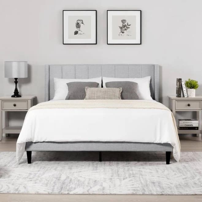 Spruce & Spring Eleanor Upholstered Platform Bed Frame