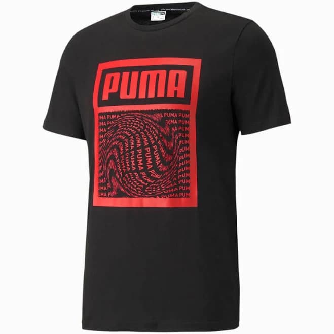 PUMA Men's Graphic Box Logo Play T-Shirt