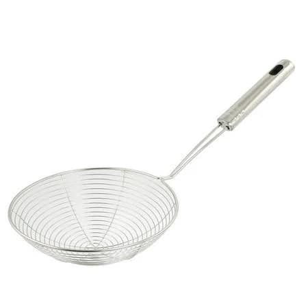 Oiur Solid Stainless Steel Spider Strainer Skimmer Ladle
