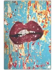 Sparkle Lips Artwork A4 Print unframed