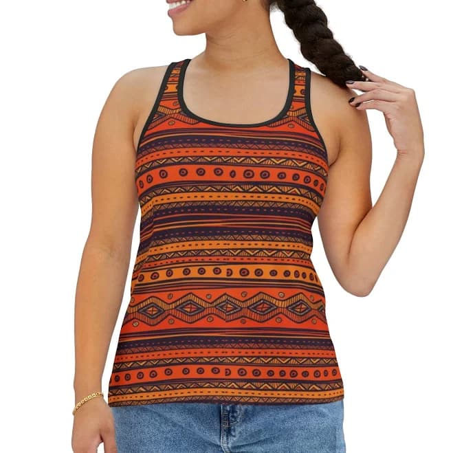 Tribal Geometric Print Tank Top