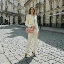 Genuine vintage CHANEL medium double flap classic pink caviar leather bag purse RESERVED