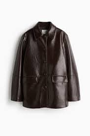 Coated jacket - Dark brown - Ladies | H&M