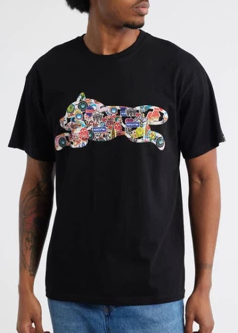 Creative Soul Men's Ice Cream Stickers T-Shirt