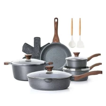 SENSArte 17 Pieces Nonstick Pots and Pans Set