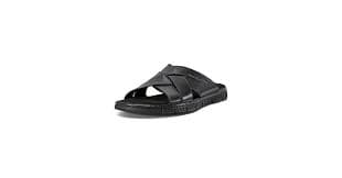 Amazon.com | Rockport Men's Jaya, Black Leather, 6.5 Wide | Sandals