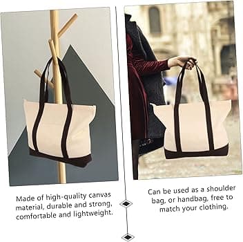 Amazon.com: Luxshiny Elegant Cotton Linen Canvas Bag Tote Bag Single Shoulder Fashion Portable Storage Pouch : Home & Kitchen
