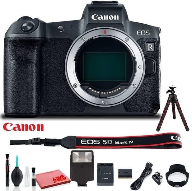Canon EOS RP Mirrorless Digital Camera, International Standard Bundle, 20-29.9 MP | 2160p UHD Video Recording | 3 in | Lithium-Ion Battery | Black