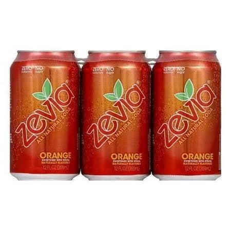 Zevia Natural Zero Calorie Orange, 72 FO (Pack of 4)