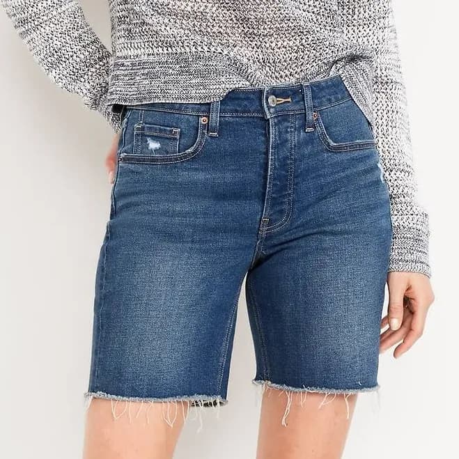 Old Navy Women's High-Waisted OG Jean Cut-Off Shorts