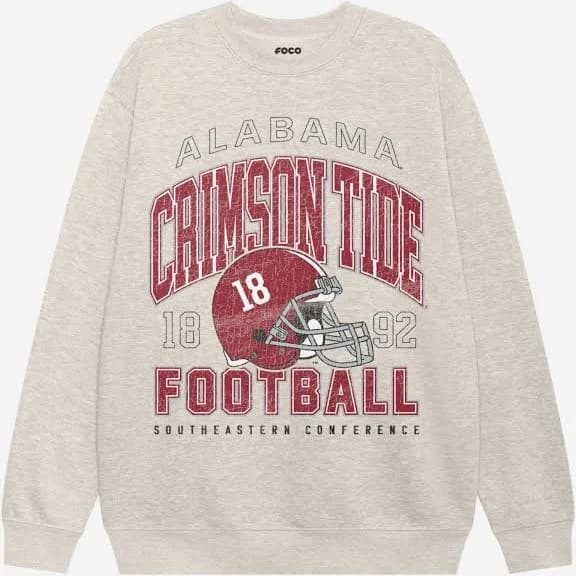 Alabama Crimson Tide Men's Varsity Crew Neck Sweatshirt