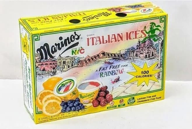 Marinos Rainbow Italian Ice