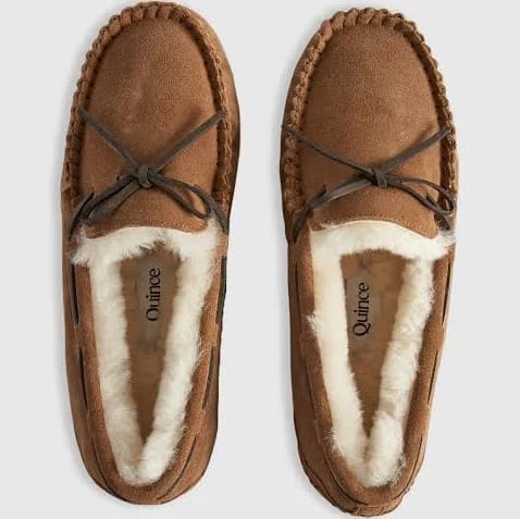 Quince Women's Australian Shearling Moccasin Slippers