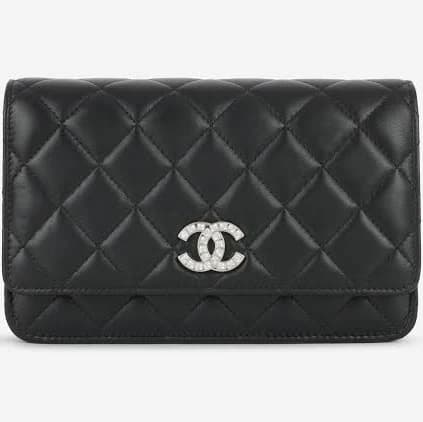 CHANEL Wallet On Chain with Strass CC