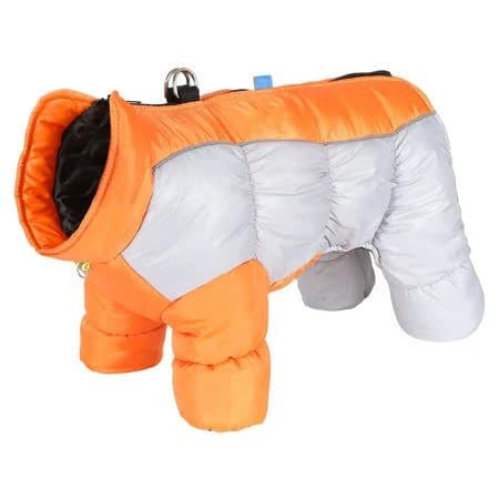 Winter Reflective Jacket Foldable Warm Coat For Small Dog, Size: 25cm, White
