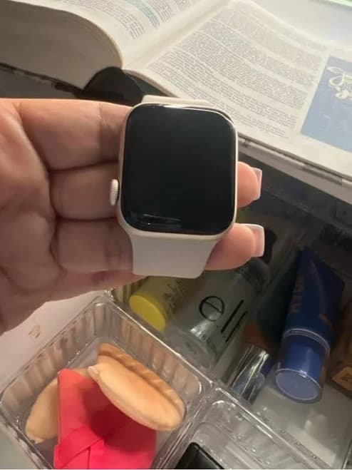 Apple Wearables | Apple Smartwatch With White Silicone Band | Color: White | Size: Os | Apvera_'s Closet