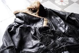 BATWING Leather Jacket 1970s Fur Details. RR Cannes French Vintage . Asymmetrical Leather Jacket - Etsy