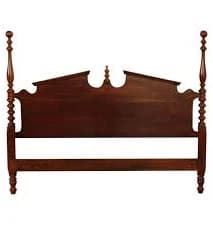 Chippendale Style Cherry Carved Queen Poster Bed Headboard Only