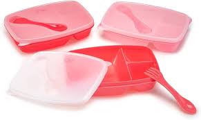 Amazon.com: Joie Meal Seal Bento Box & Spork 3PC - Pink Mix - Stylish 3 Compartment Bento Boxes with Spork for Convenient, On-The-Go Meals : Home & Kitchen