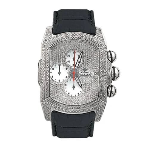Aqua Master Men's Iced Out Bubble Watch