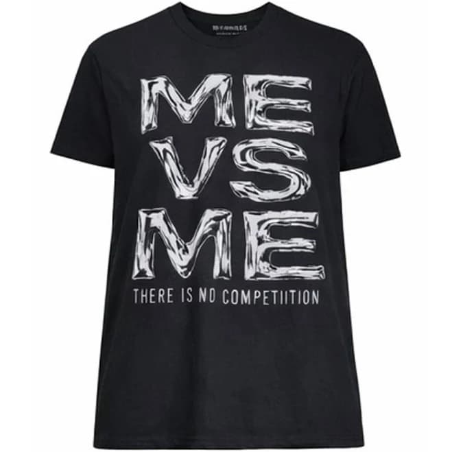 Fashion Nova Men's Me VS Me Short Sleeve Tee Shirt