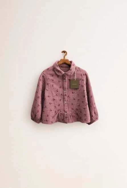 Zara Kids Timeless Textured Floral Shirt