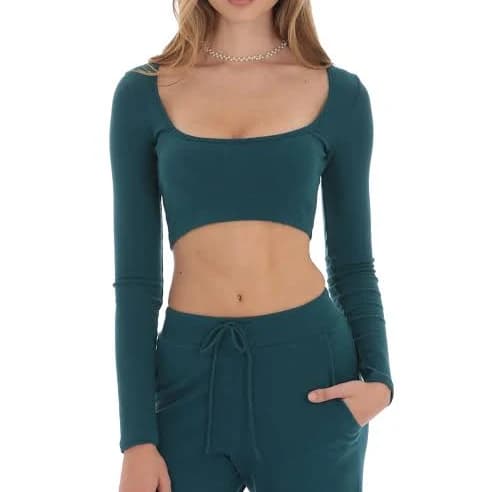 Cropped Ribbed Top