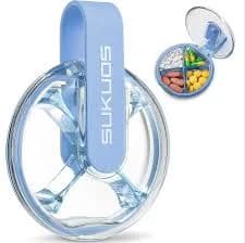 Sukuos Daily Use Round Pill Organizer
