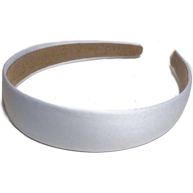 Suede Lined 1 inch Wide Satin Headbands